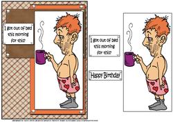 Bert's Got Out of Bed for This Quick Card