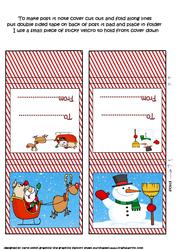 Two Christmas Post-it Note Covers