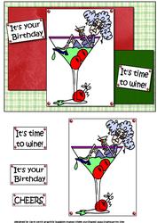 Stella Says It's Tme to Wine, Quick Card