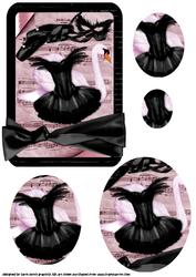 The Black Swan Ballet Oval Pyramid