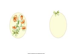 A Sprig of Orange Flowers Insert