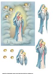 A Vintage Christmas Mary with Child