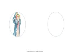 A Vintage Christmas Mary with Child Insert