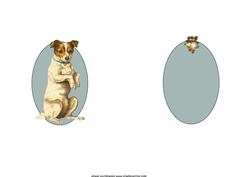 The Vintage Christmas Dog Insert
