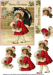 Vintage Christmas Girl
