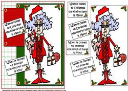 Stella Merry Christmas Friend Quick Card