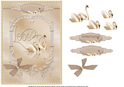 The Love Swans Decoupage