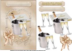 The Anniversary Toast Decoupage