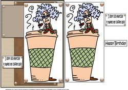 Stella Doesn't Do Exercise Quick Card