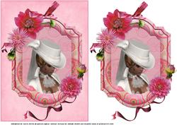 Framed Dahlia Lady Quick Card