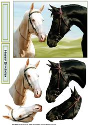 Love Horses Decoupage