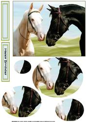 Horse Love Oval Pyramid