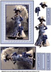 Classy or Sassy Vintage Lady Decoupage