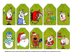 Selection of 10 Christmas Tags