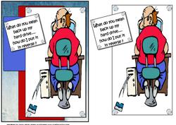 Norman is Having Computer Trouble Quick Card