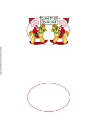 Baby Twins 1st Christmas Insert