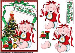 Baby's 1st Christmas Decoupage