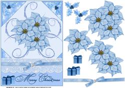 Blue Christmas Decoupage