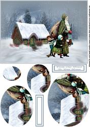 Vintage Santa at the Cottage Pyramid
