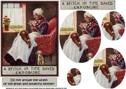 A Stich in Time Saves Exposure Vintage Pyramid
