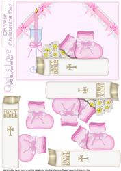 Baby Girl Christening Decoupage