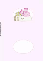 Baby Girl Christening Insert