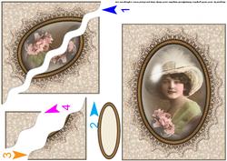 Victorian Girl in Frame Wavey Side Stacker