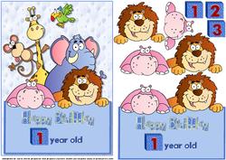 Happy Birthday 1,2, or 3 Yr Old Boy