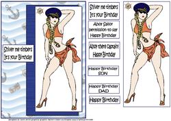 Ahoy There Sally the Sailors Mate Quick Card