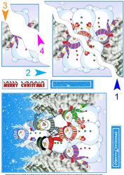 A Pile of Snowmen Side Stacker