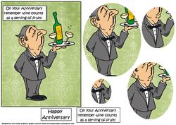 Jeeves Serves Anniversary Wine Oval Pyramid