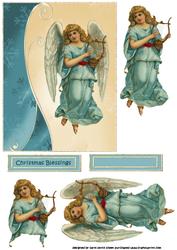 Blue Christmas Angel