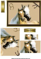 Framed Horses Pyramid