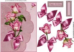Roses and Pearls Faux Envelope