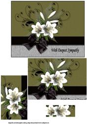 Sympathy Lilies Pyramid
