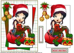 The Goth Girl Christmas Quick Card