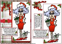 Stella Says Merry Christmas My Friend Quick Card