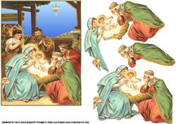 Vintage Christmas Nativity
