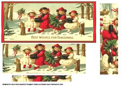 Vintage Christmas Dl Pyramid