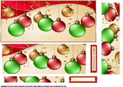Bauble Garland Dl Red