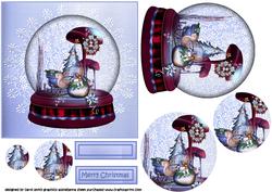 Santa's Sleigh Snowglobe