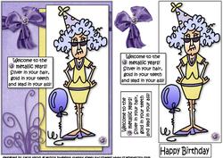 Stella Welcome to the Metallic Years Quick Card