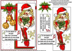 Xmas Hottie Wants to Be Jolly Quick Card