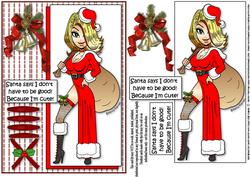 Mrs Claus Doesn't Have to Be Good Quick Card