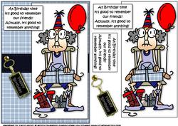 Gus Like to Remember His Friends Quick Card