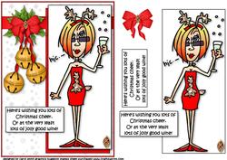 J.j Here's to Christmas Cheer Quick Card