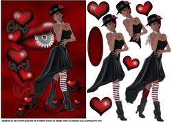 Steampunk Meets Goth Valentine