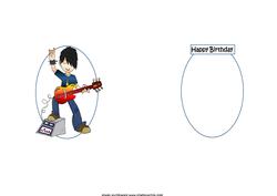 Son-sational Rock Boy Birthday Insert