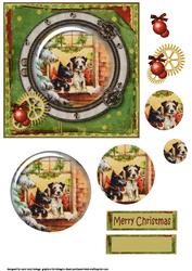 Christmas Vintage Steampunk Dogs