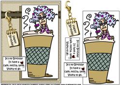Stella Wants a Cafe Mocha Latte Vodka Quick Card
